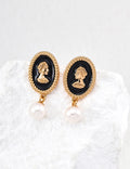 THE BLACK GLAZE QUEEN EARRINGS (E-00005)