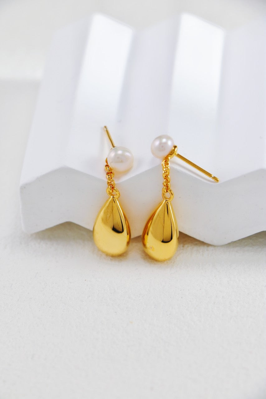 THE METALLIC DROP EARRINGS (E-00008)