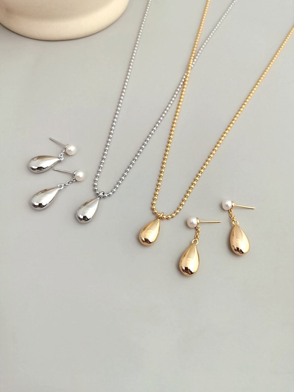 THE METALLIC DROP EARRINGS (E-00008)