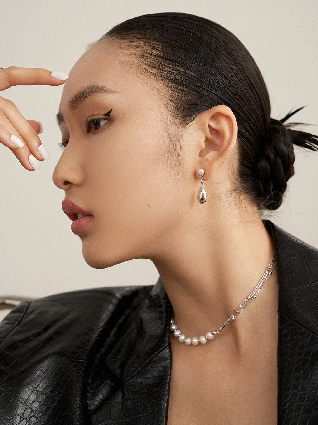 THE METALLIC DROP EARRINGS (E-00008)