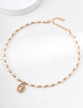 THE QUEEN IN FRAME PEARL NECKLACE (N-00006)